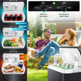 Koelbox Elektrisch – 12V en 230 volt - Coolbox - Frigobox - 24L – Antraciet